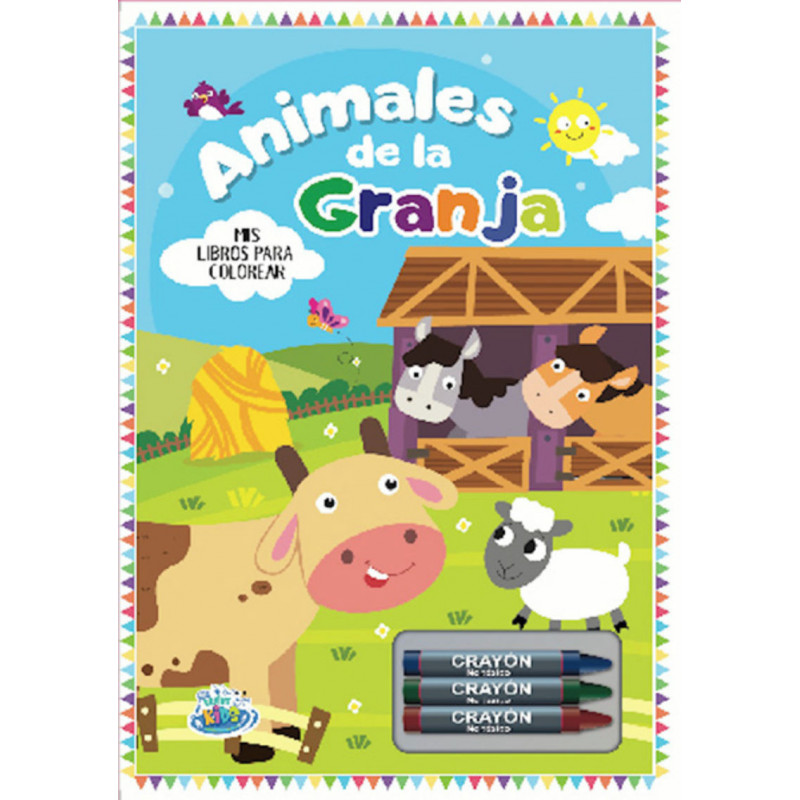 ANIMALES DE LA GRANJA - MIS LIBROS PARA COLOREAR