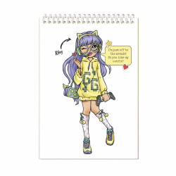 Cuaderno diseña tu outfit Harmonie Lane Cute and Cosy – Santoro