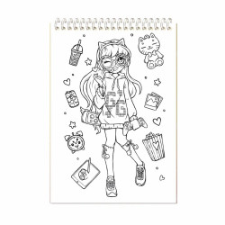 Cuaderno diseña tu outfit Harmonie Lane Cute and Cosy – Santoro