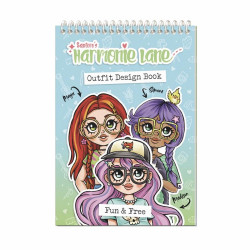 Cuaderno diseña tu outfit Harmonie Lane Fun and Free – Santoro