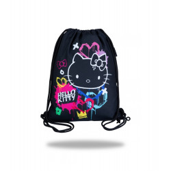 Mochila saco BETA Hello Kitty - Neon Black