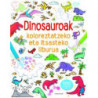 DINOSAUROAK KOLOREZTATZEKO ETA ITSASTEKO LIBURUA
