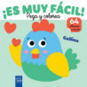 GALLINA - ¡ES MUY FACIL! PEGA Y COLOREA