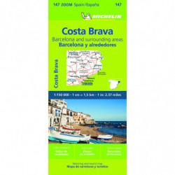 MAPA ZOOM BARCELONA Y ALREDEDORES, COSTA BRAVA 11147