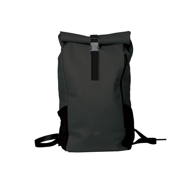 Mochila oxford roll top oxford rpet NEGRA