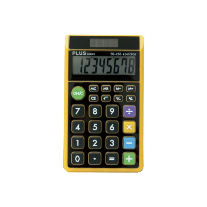 Calculadora Plus Office SS 165 Negro/Naranja