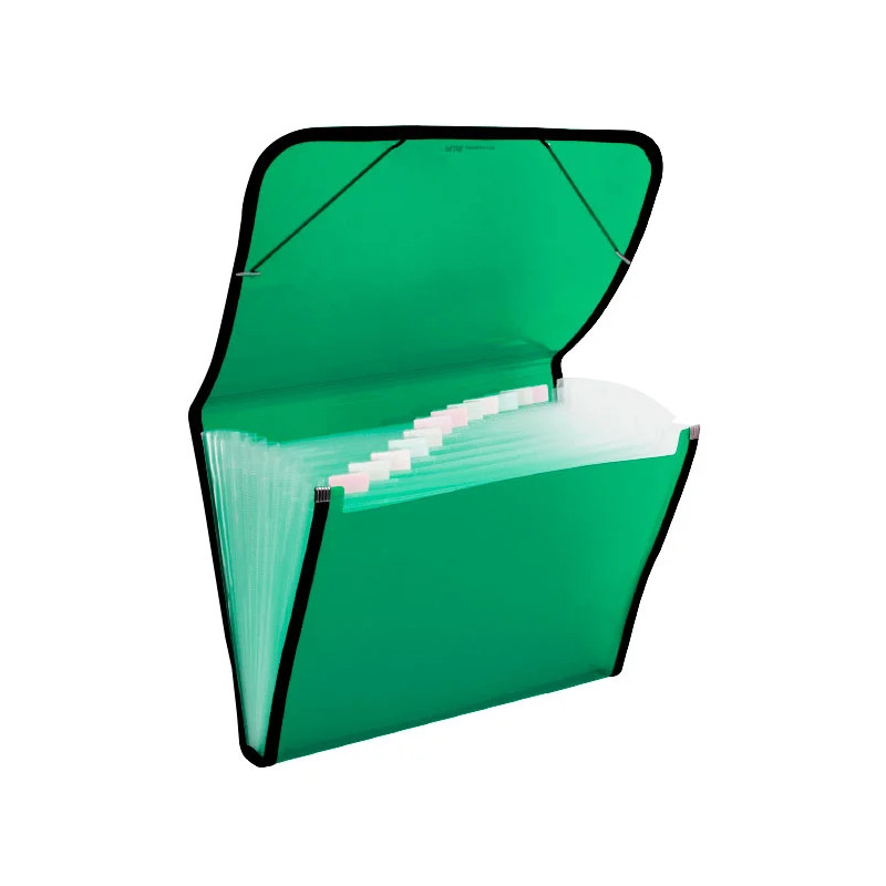 Carpeta A4+ con Gomas y Fuelle 12 sep - VERDE