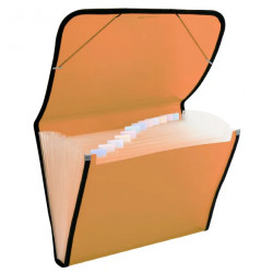 Carpeta A4+ con Gomas y Fuelle 12 sep - NARANJA