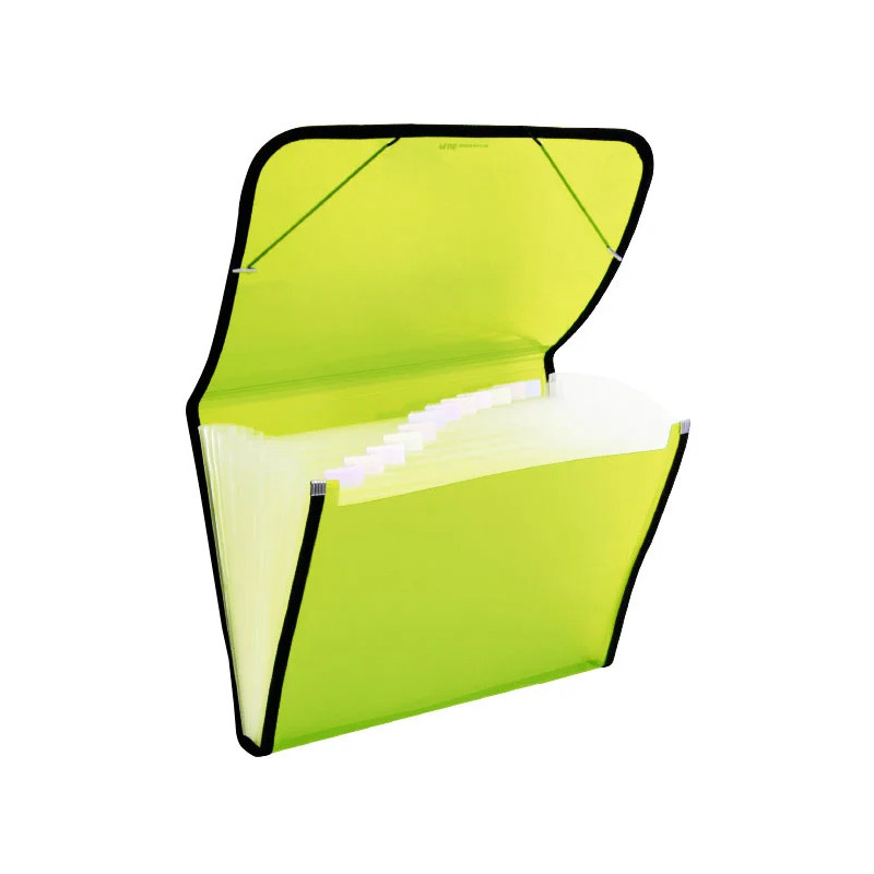 Carpeta A4+ con Gomas y Fuelle 12 sep - VERDE CLARO