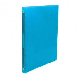 Carpeta Flexible A4 4 Anillas 16mm - AZUL