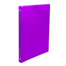 Carpeta Flexible A4 4 Anillas 16mm - VIOLETA