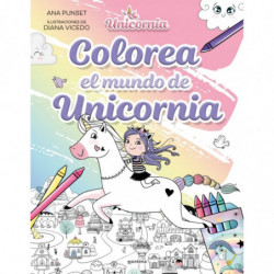 UNICORNIA - EL MUNDO DE UNICORNIA - LIBRO BRILLI-BRILLI DE COLOREAR