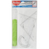 Kit reglas MAPED 4+1 piezas