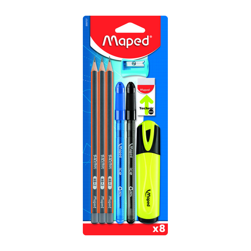 Set MAPED 5 productos - 8 piezas