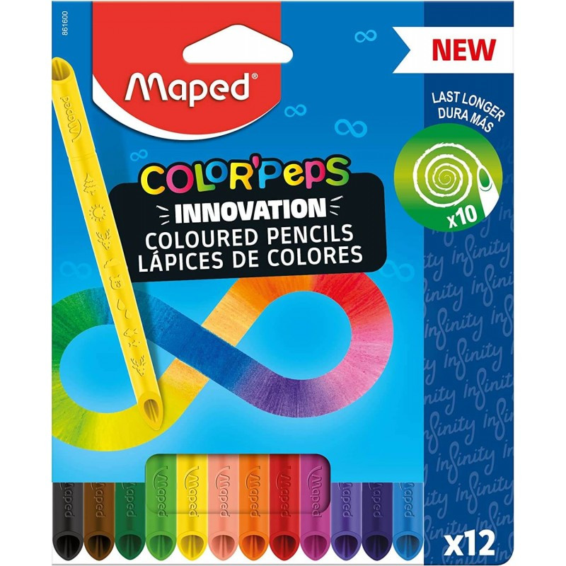 LAPIZ CERA MAPED INFINITY 12 COLORES