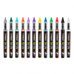 Rotuladores Acrílicos Campus Acrylic 2.0 12 colores Vivos