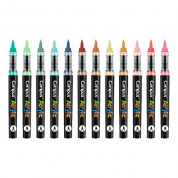 Rotuladores Acrílicos Campus Acrylic Punta Pincel 12 colores Tierra