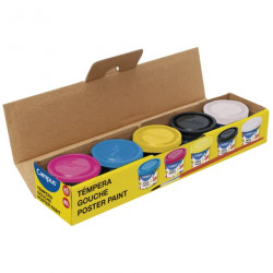 Témpera Campus College 40 ml 5 Colores + Pincel
