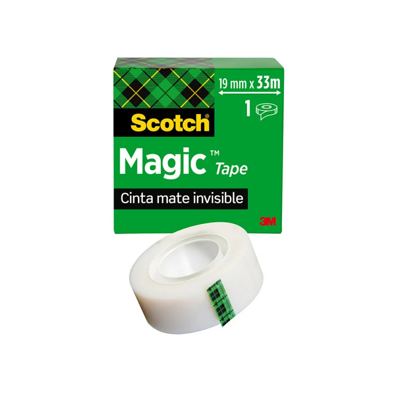 Cinta Adhesiva Invisible 3m Scotch magic 19mm x 33m Cinta Adhesiva Invisible 3m Scotch magic 19mm x 33m