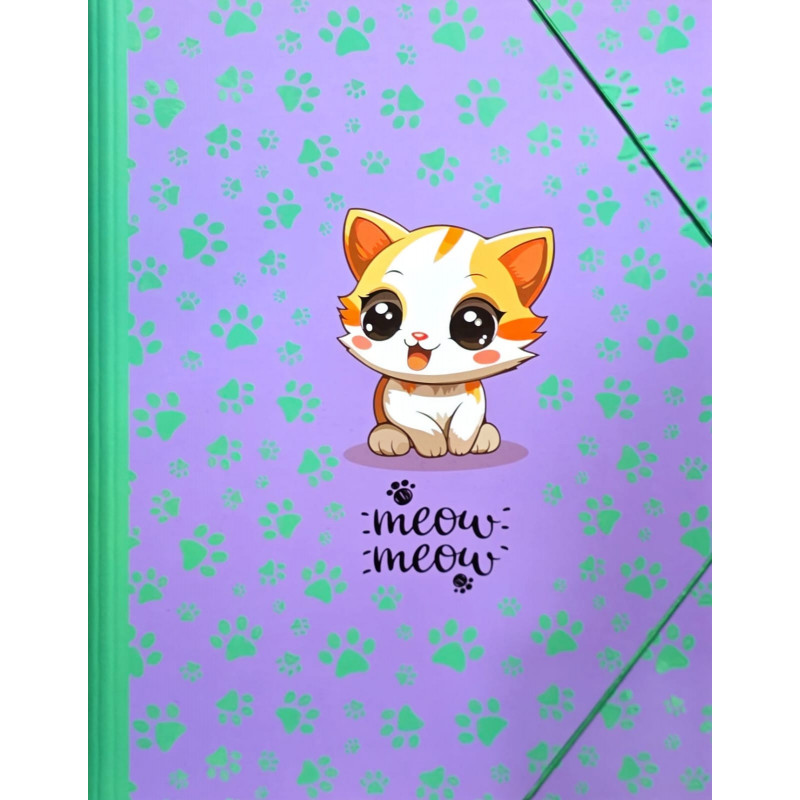 CARPETA SOLAPAS -  CATS AZUL - SENFORT