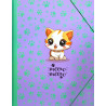CARPETA SOLAPAS -  CATS AZUL - SENFORT