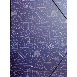 CARPETA SOLAPAS - MATHS AZUL - SENFORT