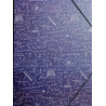 CARPETA SOLAPAS - MATHS AZUL - SENFORT