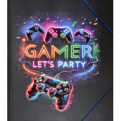 CARPETA SOLAPAS - GAMER PARTY - SENFORT