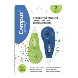 Corrector en Cinta Campus University 5 mm x 5 m Blíster /2 ud