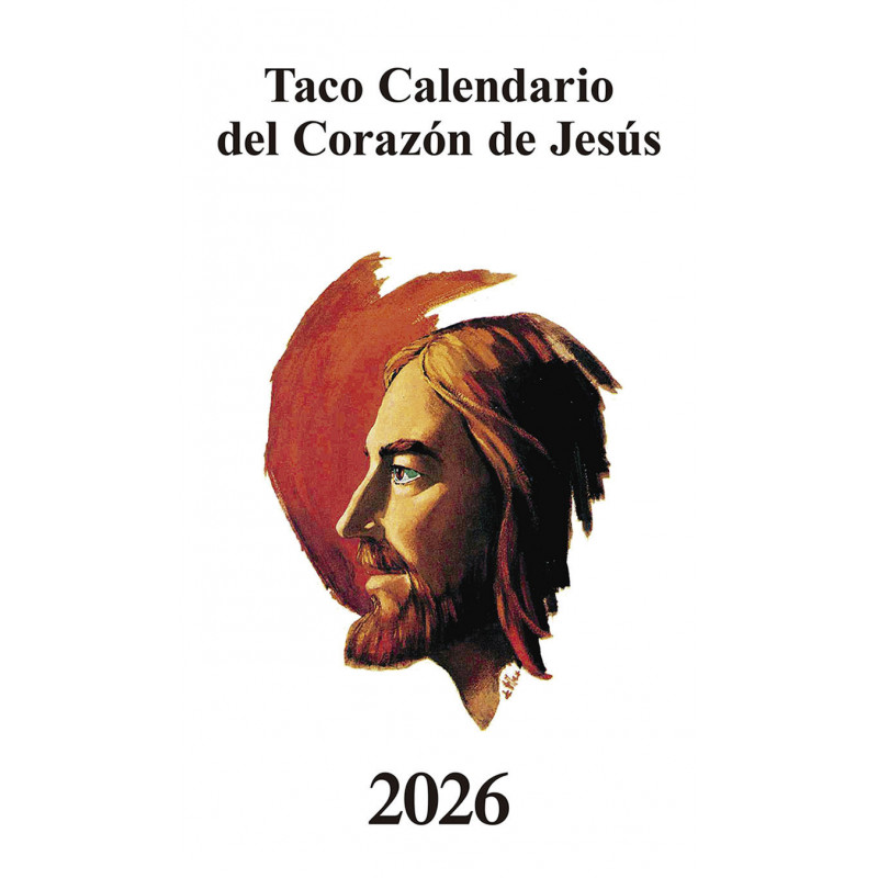 TACO CALENDARIO DEL CORAZON DE JESUS CLASICO CON IMAN 2026
