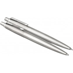 DUO Parker Jotter acero - Boligrafo + Portaminas