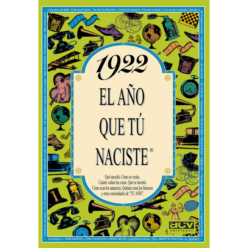 1922 EL AÑO QUE TU NACISTE
