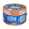 LOS ANIMALES DE AFRICA (CAJAS REDONDAS. CON PUZZLE)
