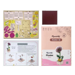 Puzzle 3D Peonía