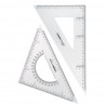 Set Escuadra y Cartabón Campus University Plástico 30 cm.