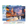 Pintar por numeros: Calle de Invierno Retro en Japón