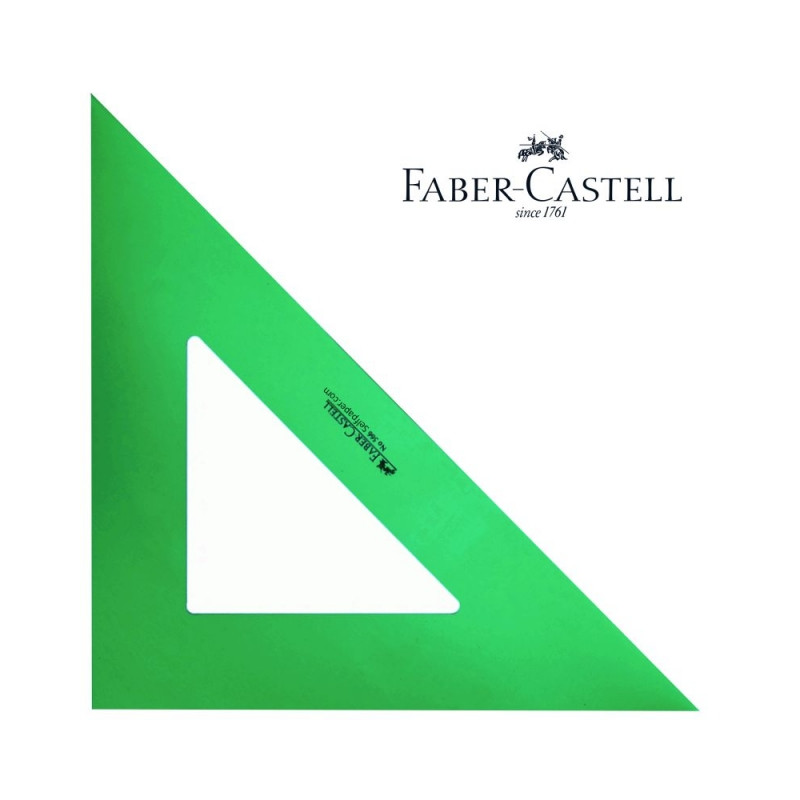 Escuadra Faber-Castell Gama Verde Plástico 25 cm. Escuadra Faber-Castell Gama Verde Plástico 25 cm.
