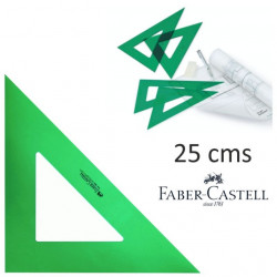Escuadra Faber-Castell Gama Verde Plástico 25 cm.