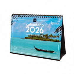 2026 * Calendario Sobremesa Paisajes Paradisiacos