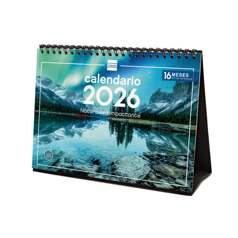 2026 * Calendario Sobremesa Naturaleza
