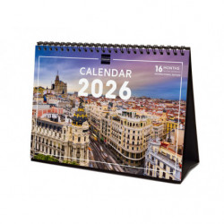 2026 * Desk Calendar Madrid Intl