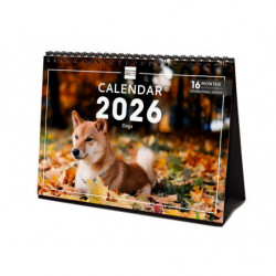 2026 * Desk Calendar Dogs Intl