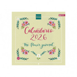 2026 * Calendario Pared 30X30 Mes Vista The Flower Journal