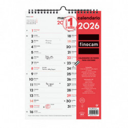 2026 * Calendario Pared Dos Columnas M