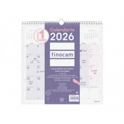 2026 * Calendario Pared Chic Es30X30 Morado