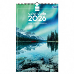 2026 * Calendario Pared Espiral 25X40 Naturaleza