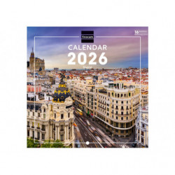 2026 * Wall Calendar 18X18 Madrid Intl