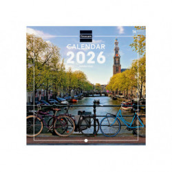 2026 * Wall Calendar 18X18 Amsterdam Intl