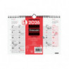 2026 * Calendario Pared Escribir S