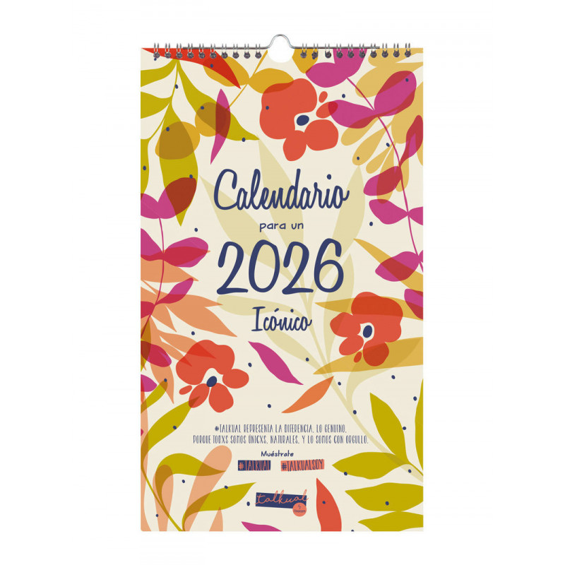 2026 * Calendario Pared Agenda Talkual Escribir Basic
